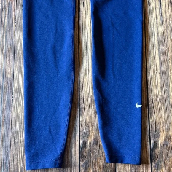 Nike True Blue Leggings with White Logo S - Picture 4 of 7
